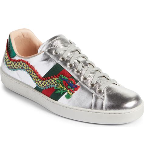 gucci sneakers uomo drago|gucci ace silver dragon.